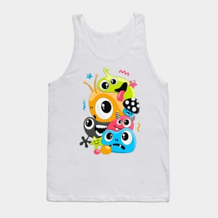 Bright cartoon doodle Tank Top